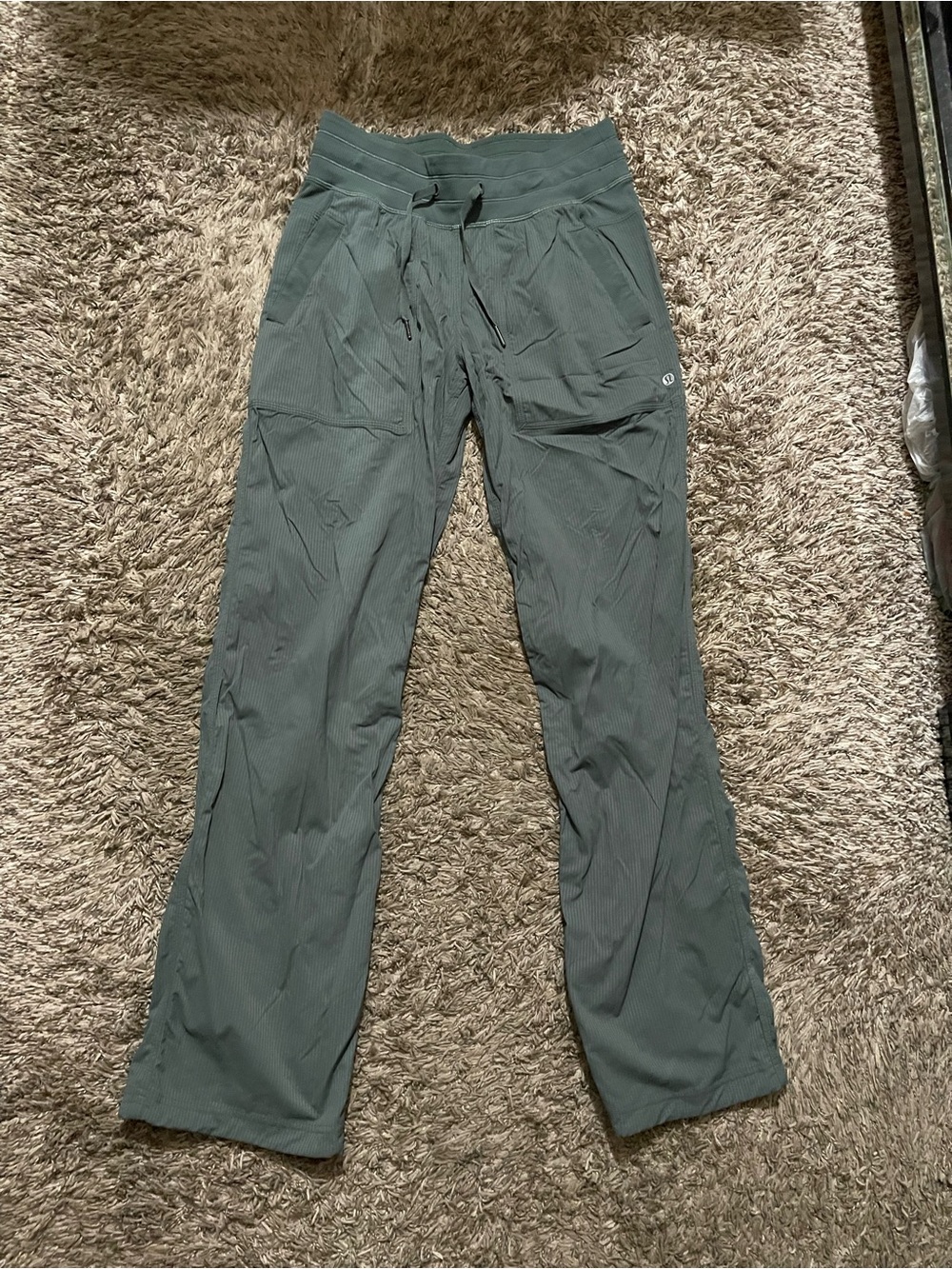 Lululemon Forest Green Drawstring Active Pants